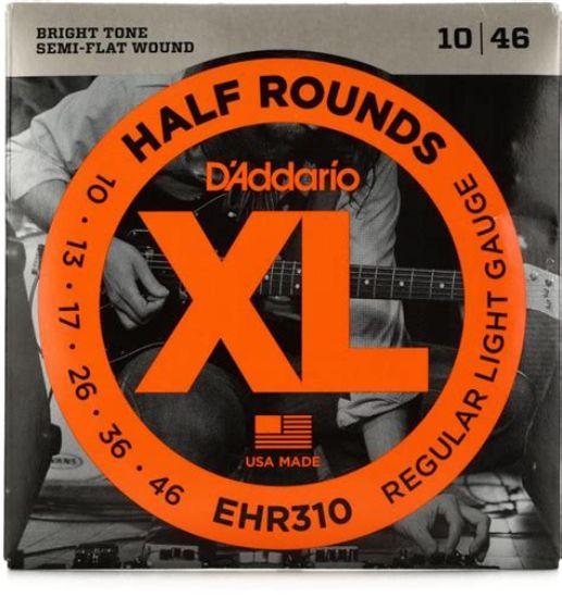 Picture of D'ADDARIO XL Half Round Stainless Steel Guitar Strings 010-046
