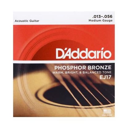 Picture of D'addario Phosphor Bronze Round Wound Single Acoustic Guitar String 030
