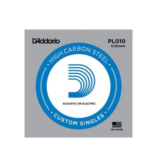 Picture of D'ADDARIO Plain Steel Single Acoustic/Electric Guitar String 010