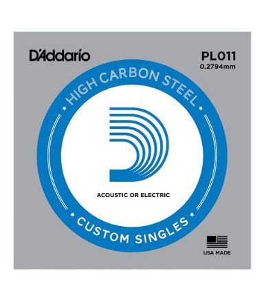 Picture of D'ADDARIO Plain Steel Single Acoustic/Electric Guitar String 011