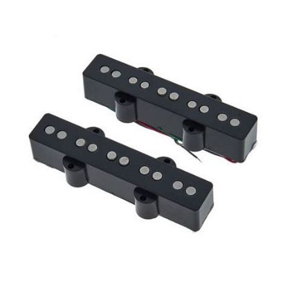 Picture of DIMARZIO JBass Ultra Jazz Pair - BK w/ NKL - Hum Canceling