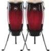 Picture of MEINL Percussion Headliner Series 11in and 12in Wood Conga Set Incl. Basket Stands Vintage Sunburst
