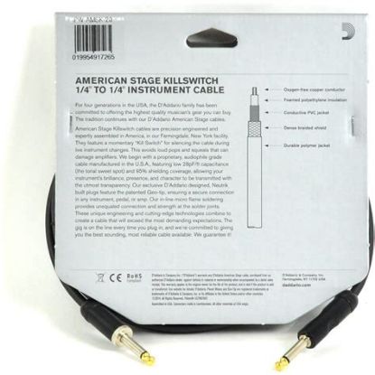 Picture of PLANET WAVES American Stage Killswitch Instrument - 20ft