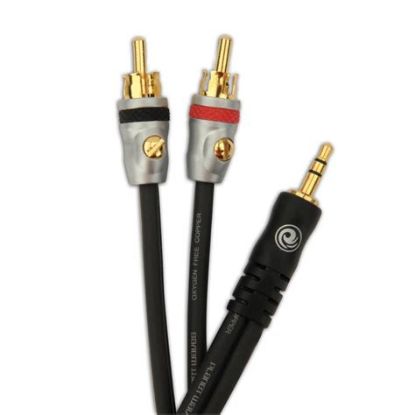 Picture of PLANET WAVES Dual RCA Male to Stereo 1/8" Mini TRS Cable - 5'