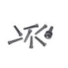 Picture of Planet Waves Plastic Bridge Pins + 1 Plastic End Pin - Ebony with Ivory Dot