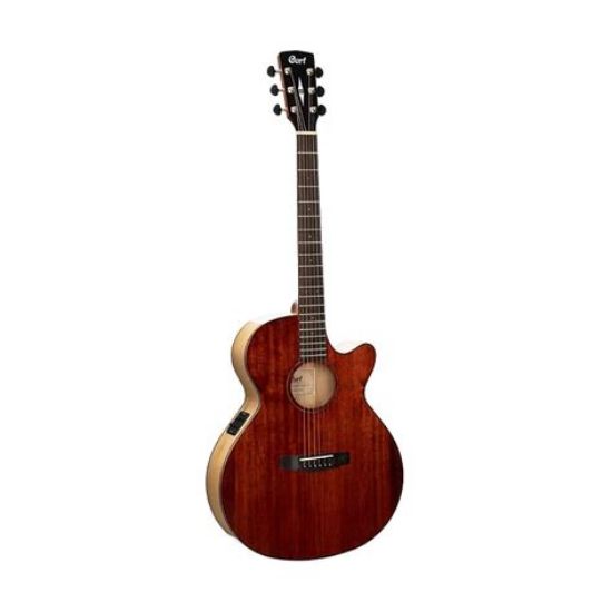 Picture of CORT Acoustic Electric Guitar Solid Myrtlewood Top Brown Gloss