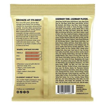 Picture of Ernie Ball Erthwd Silk And Steel Soft80/20 Strings (10-50) - 3-Pack