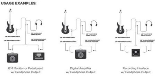 Picture of Ernie Ball Instrument And Headphone Combo Cable