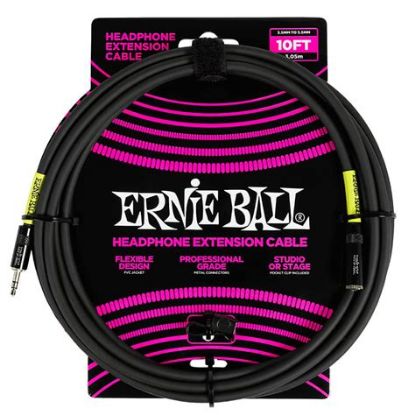 Picture of Ernie Ball Headphone Extension Cable - 3.5mm to 3.5mm - 10ft