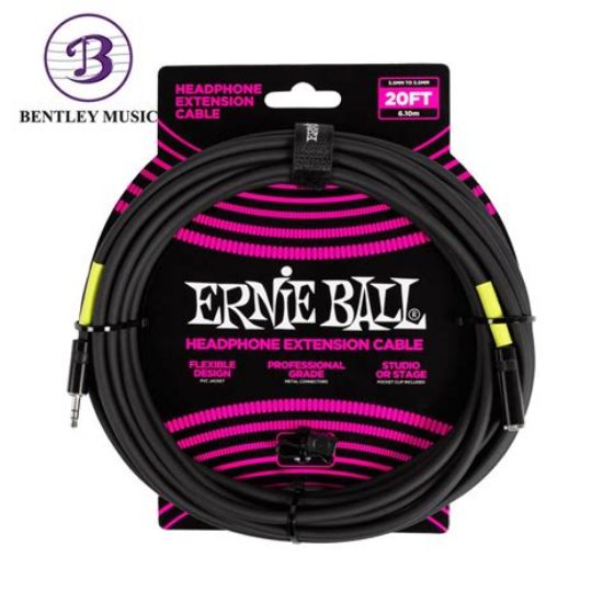 Picture of Ernie Ball Headphone Extension Cable - 3.5mm to 3.5mm - 20ft