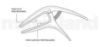 Picture of ERNIE BALL Axis Dual Radius Capo Bronze