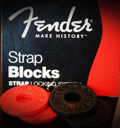 Picture of Fender Strap Blocks 4 Pk 2 Blk/2 Sfg