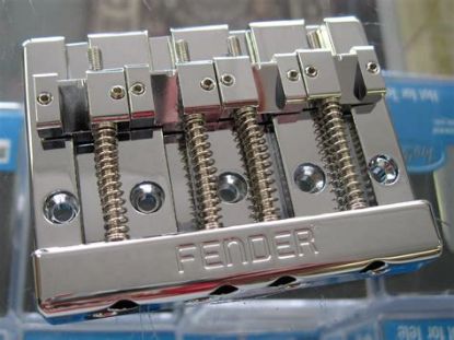 Picture of FENDER High Mass Bass Bridge IV Brass