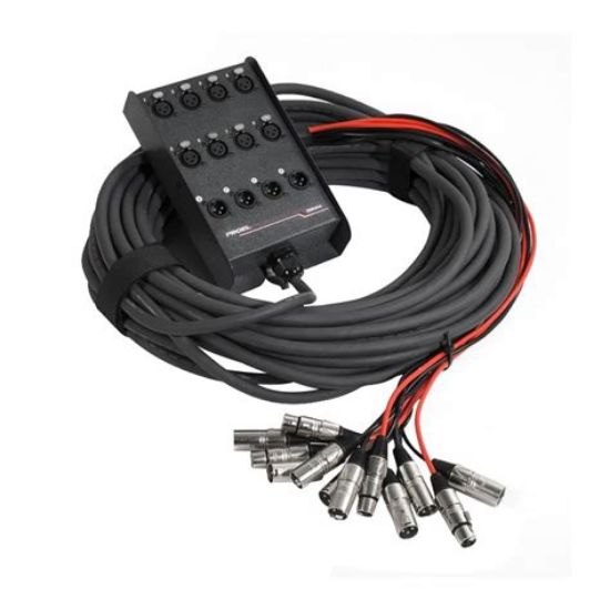 Picture of Proel Stage Box Audio Snake 12 In 4 Out 25 Meter