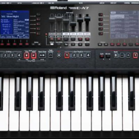 Picture of ROLAND 61-Key Arranger Keyboard, Dark Red
