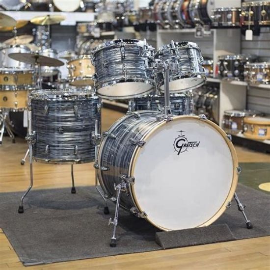 Picture of GRETSCH DRUMS Renown Maple Shell Pack 5-Pc W/22" Kick - Silver Oyster Pearl