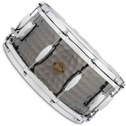 Picture of Gretsch Drums Hammered Black Steel Snare Drum