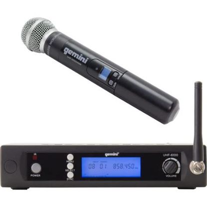 Picture of Gemini Wireless UHF System Handheld Microphone w/Receiver