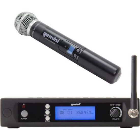 Picture of Gemini Wireless UHF System Handheld Microphone w/Receiver